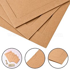 5 набор из 5-х стилей прямоугольных фоторамок из коровьей бумаги&nbsp;DIY-CJ0002-66