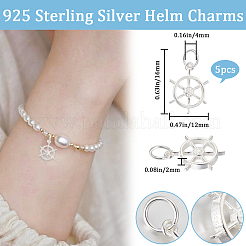 5 шт. 925 подвески из стерлингового серебра&nbsp;STER-BBC0002-22