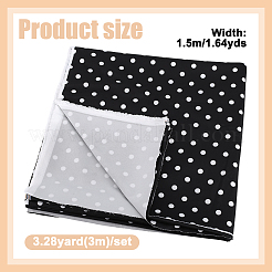 3 м полиэстеровая ткань в горошек&nbsp;DIY-NB0014-80A