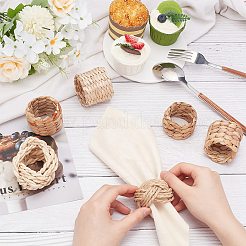 6 шт. 6 стиля бамбуковых колец для салфеток&nbsp;AJEW-PH0012-13