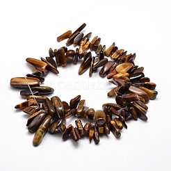 Природные тигровый глаз самородки бусы пряди&nbsp;LS-G-E271-38