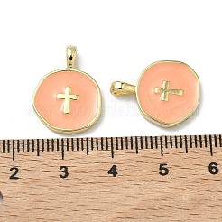 Латунь эмаль подвески&nbsp;LS-KK-G417-01LG-01