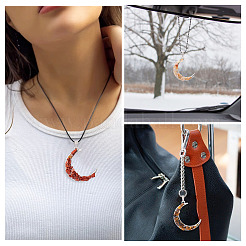 10 шт. подвески из натурального и синтетического драгоценного камня в форме лунного сплава&nbsp;PALLOY-TAC0147