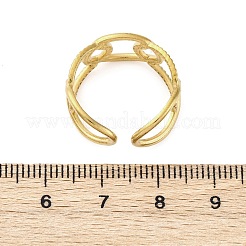 Овальное кольцо-манжета из нержавеющей стали 304 для женщин&nbsp;LS-RJEW-Z083-03G-01