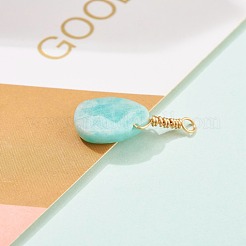Природные подвески амазонит&nbsp;PALLOY-JF00606