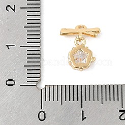 Латунные микро проложить кубического циркония подвески&nbsp;KK-R219-17G