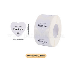 2 рулон сердца с наклейками-благодарностями&nbsp;DIY-TA0013-58A