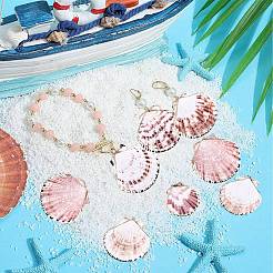 30 шт. подвески из морских ракушек с гальваническим покрытием&nbsp;SSHEL-SC0001-27