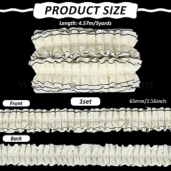 5 ярд полиэстеровой цветочной кружевной ленты для отделки&nbsp;OCOR-FG0003-13