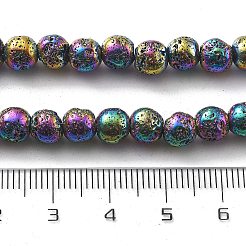 Гальванические бусины из натуральной лавы&nbsp;G-A251-B01-01I