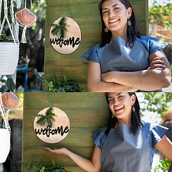 Деревянные украшения&nbsp;HJEW-WH0006-40