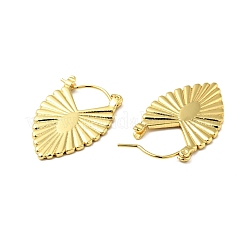 Массивные серьги-кольца из латуни для женщин EJEW-A079-05G