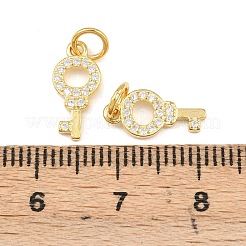 925 подвеска-ключ из стерлингового серебра с прозрачными кубическими цирконами&nbsp;STER-A049-07G