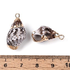 Гальванические подвески из натуральных ракушек&nbsp;BSHE-T015-03