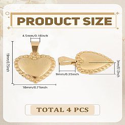 4 шт. подвески из нержавеющей стали 304&nbsp;STAS-LP0003-88