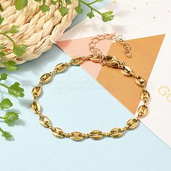 Браслеты-цепочки из нержавеющей стали 304 в виде кофейных зерен&nbsp;BJEW-JB05552