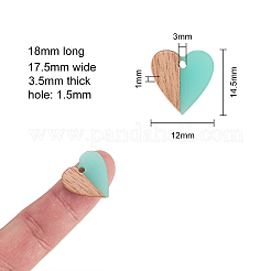 Подвески из смолы и дерева&nbsp;LS-RESI-CJC0001-19C