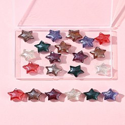 21шт 7 цвета прозрачные акриловые бусины&nbsp;OACR-FS0001-95