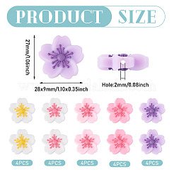 20шт 5 цвета силиконовые бусины&nbsp;SIL-TA0002-92