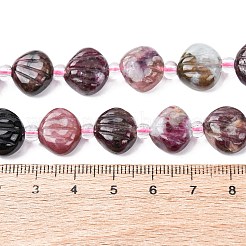 Нити резных бусин из натурального турмалина&nbsp;G-H339-A01-01