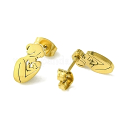 Тема дня благодарения серьги-гвоздики из нержавеющей стали 304&nbsp;LS-EJEW-B041-01G-01