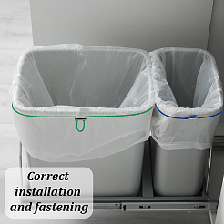 12 шт. 6-цветные прочные резиновые ремни для держателя мусорного мешка для дома и офиса&nbsp;EW-GA0001-02