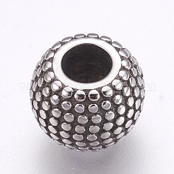 Европейские бусины из нержавеющей стали 304&nbsp;LS-STAS-O097-119AS