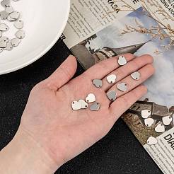 Устойчивая к потускнению нержавеющая сталь 304 штамповка пустая бирка плоские сердечки подвески&nbsp;STAS-Q171-01