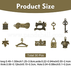 30 шт. Подвески из сплава в тибетском стиле&nbsp;FIND-YW0008-70