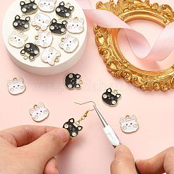 20шт 2 цвета сплава эмалевые подвески&nbsp;ENAM-CJ0003-61