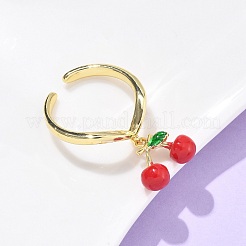 Латунные с эмалевыми манжетами&nbsp;RJEW-Q019-02A-G