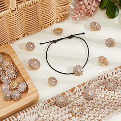 24 шт. 3 стиля пуговицы из сплава со стразами на ножке&nbsp;BUTT-HS0001-05G