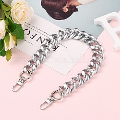 Окрашенные распылением пластиковые бордюрные цепи ccb ручки для сумок&nbsp;AJEW-BA00052