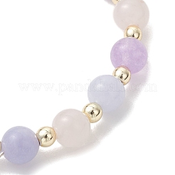 Женские браслеты из натуральных бусин аквамарина&nbsp;BJEW-JB13357