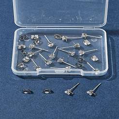 16 шт. латунные серьги-гвоздики&nbsp;KK-FS0001-56P