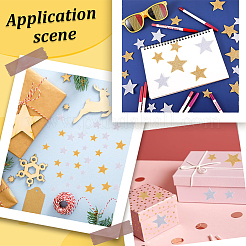 360 шт. 2-х цветные наклейки с блестками из пудры EVA&nbsp;DIY-SP0001-83