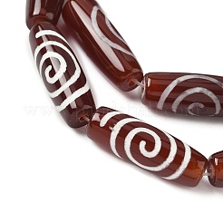 Нити бусин дзи в форме риса в тибетском стиле&nbsp;G-A269-A20-01