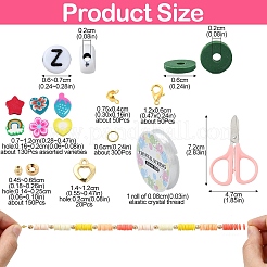 Наборы для изготовления браслетов из полимерной глины и пластиковых бусин ccb своими руками DIY-YW0010-92