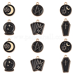 30шт 6 стиля подвески из сплава с эмалью&nbsp;ENAM-FS0002-62