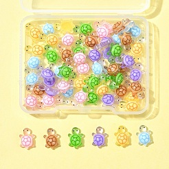 60шт 6 цвета светящихся кабошонов из смолы&nbsp;RESI-FS0001-95