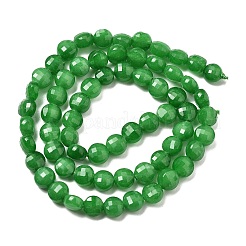 Природные окрашенные белого нефрита нитей бисера&nbsp;G-C179-A6mm-09