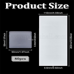 8 лист квадратный пластиковый клеевой мешочек для цепочки ожерелья для карточек с изображением ожерелья&nbsp;AJEW-LP0005-90