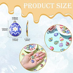 Подвески из сплава с принтом 28 цветов&nbsp;FIND-CJ0002-88