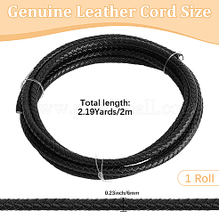 Плетеный кожаный шнур с сердечником&nbsp;WL-CL0001-01E