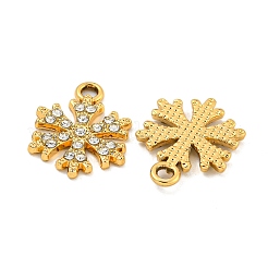 Рождественские подвески из сплава с УФ-покрытием и кристаллами и стразами&nbsp;ALRI-C009-11G