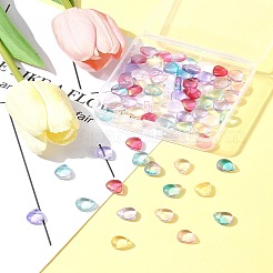 8 цвет прозрачный спрей окрашенные стеклянные бусины&nbsp;GLAA-FS0001-85