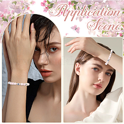 1000 шт. 5 вида акриловых бусин с горизонтальными отверстиями в виде букв&nbsp;MACR-PA0001-34