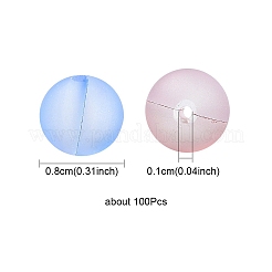 100шт синтетические бусины из лунного камня&nbsp;G-YW0001-39B