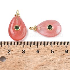 Вишневое из кварцевого стекла подвески&nbsp;KK-C251-01A-02