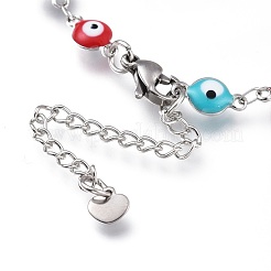 Браслеты из нержавеющей стали 304&nbsp;BJEW-M203-04P-B